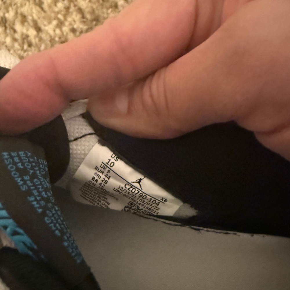 Nike Air Jordan Black and White Sneakers - Picture 7 of 7
